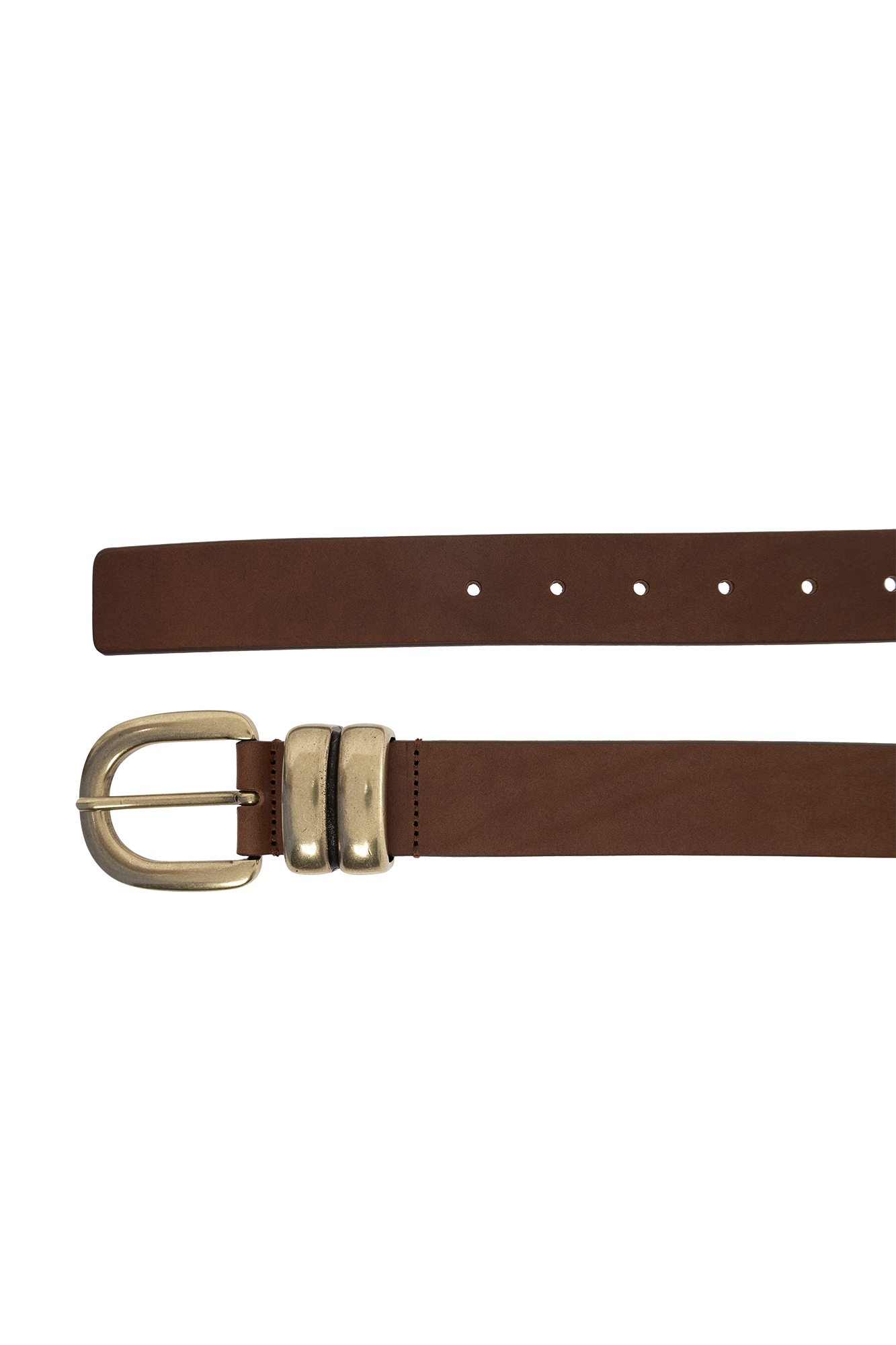 Brown Zoira leather belt By Malene Birger GenesinlifeShops Denmark